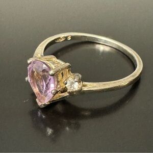 Avon 925 Silver Ring with Lavender Gemstone